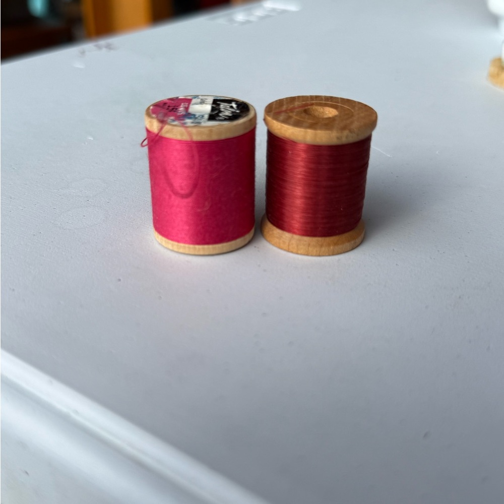 Vintage Wood Thread Spools